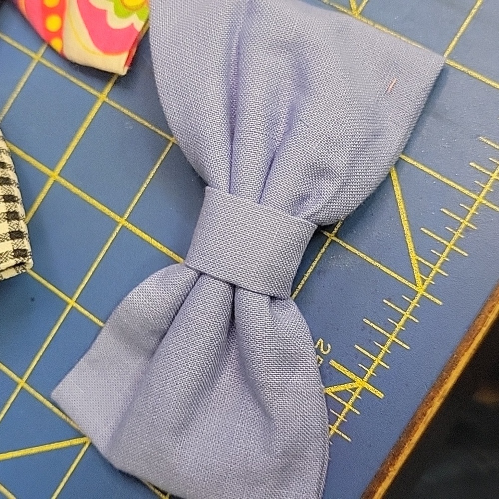 Bundle of 9 Fabric Hair Bows - Picture 3 of 11